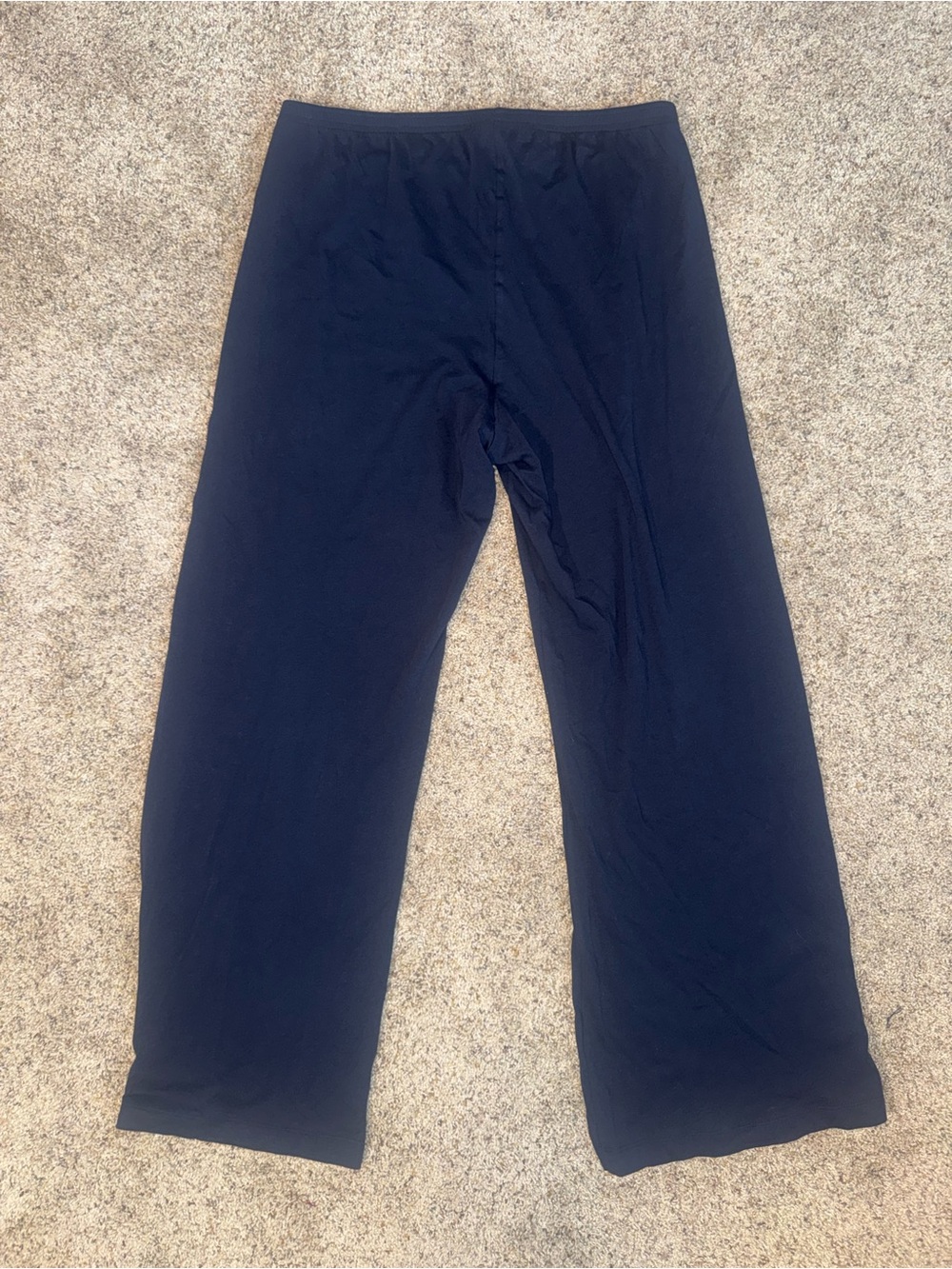 J. Crew Navy Wide-Leg Lounge Joggers - Picture 2 of 8